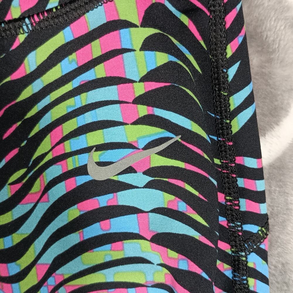 Nike Epic Lux Leggings Women Small Multicolor Dri Fit Running Cropped Sidewinder - Picture 7 of 12